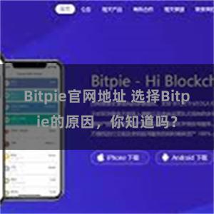 Bitpie官网地址 选择Bitpie的原因，你知道吗？