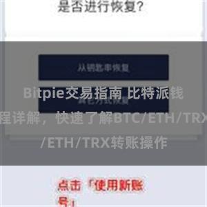 Bitpie交易指南 比特派钱包转账教程详解，快速了解BTC/ETH/TRX转账操作