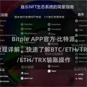 Bitpie APP官方 比特派钱包转账教程详解，快速了解BTC/ETH/TRX转账操作