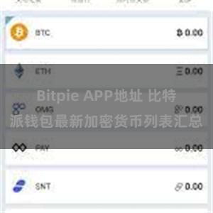 Bitpie APP地址 比特派钱包最新加密货币列表汇总