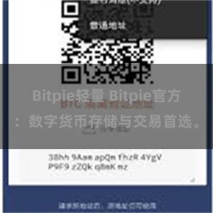 Bitpie轻量 Bitpie官方：数字货币存储与交易首选。