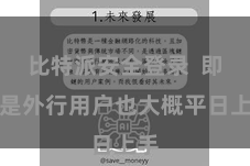 比特派安全登录  即使是外行用户也大概平日上手